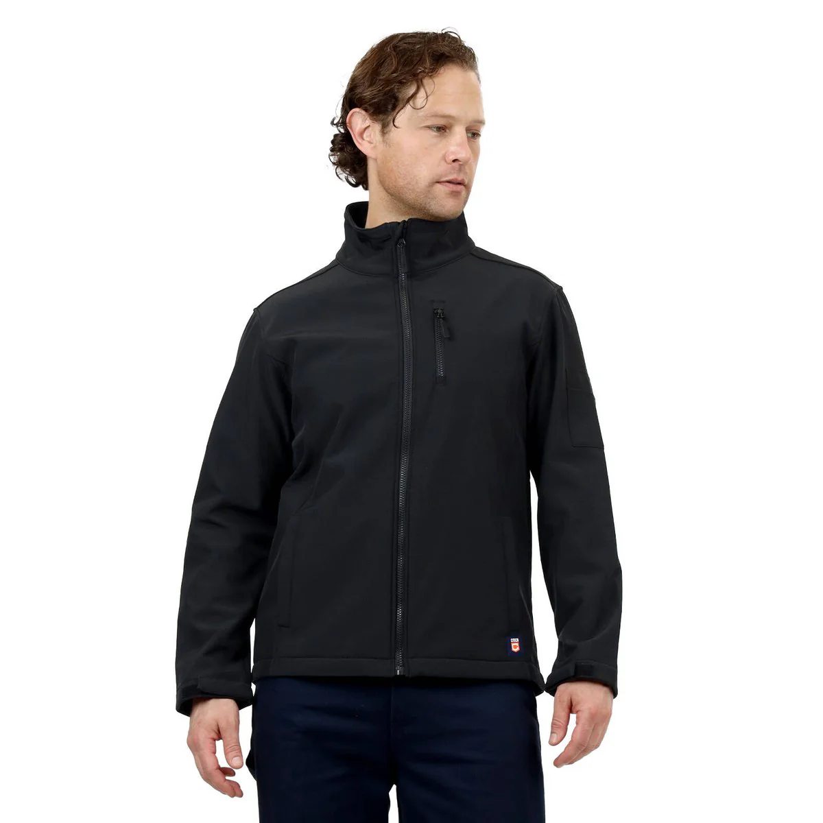 Citeco Black Soft Shell Jacket Large - UPF 50+ Protection - Fleece Lined - Image 2