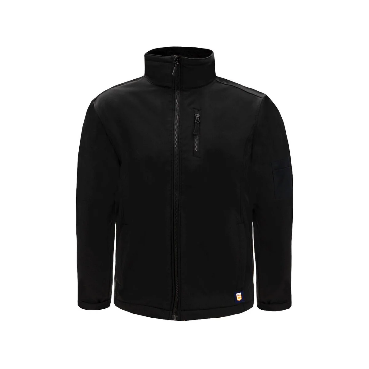 Citeco Black Soft Shell Jacket - Small - UPF 50+ Protection - Fleece Lined