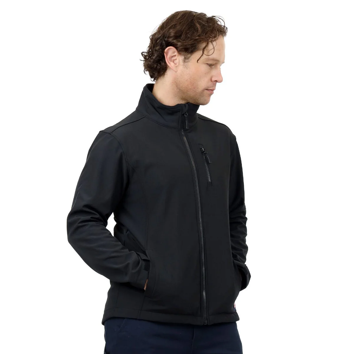 Citeco Black Soft Shell Jacket - Small - UPF 50+ Protection - Fleece Lined - Image 4