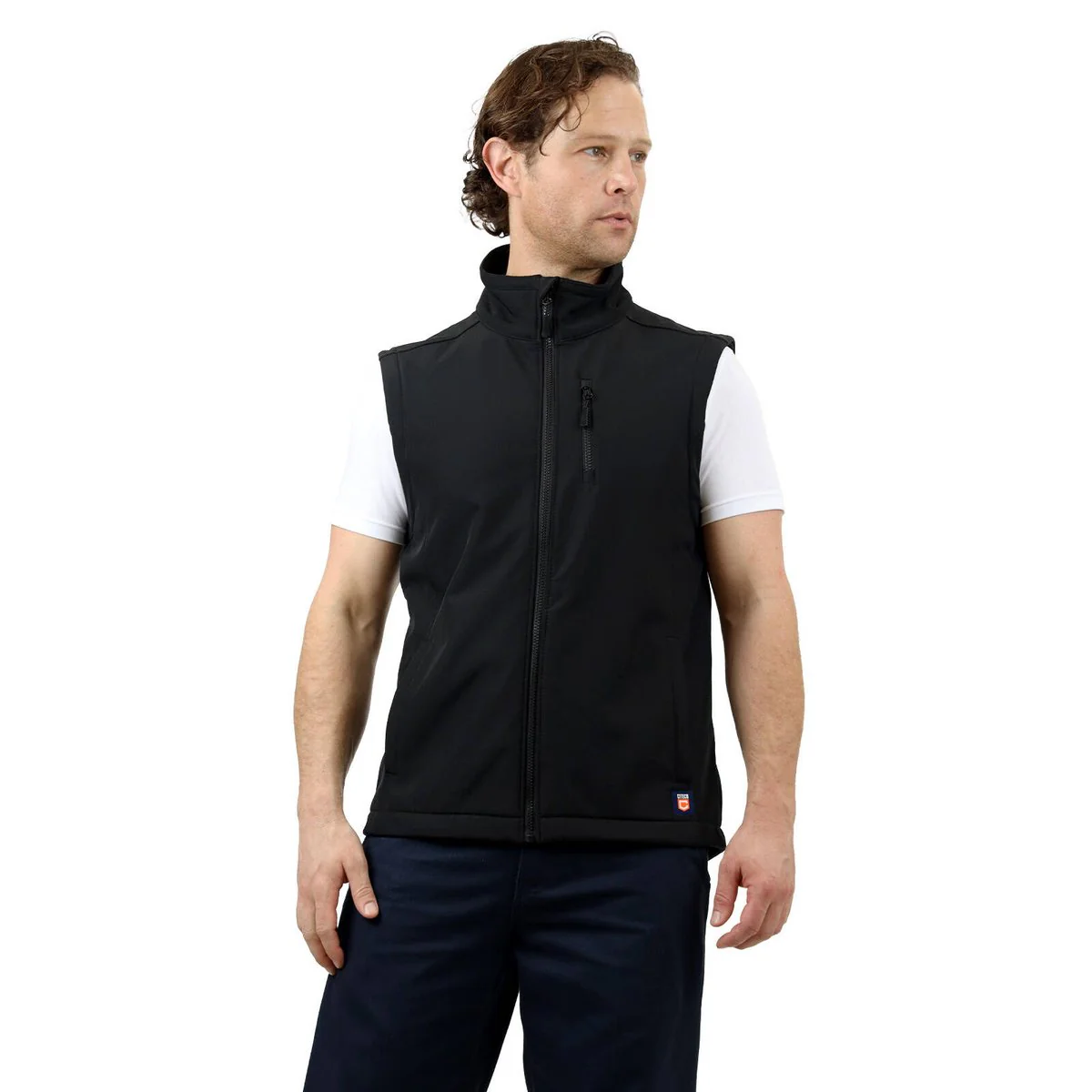 Citeco Black Soft Shell Vest - XL - Fleece Lined - Full Zip - Men's - Image 3