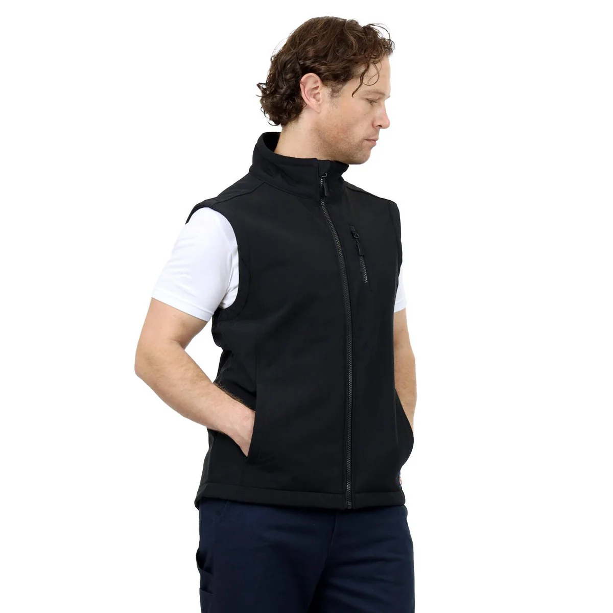 Citeco Black Soft Shell Vest - XL - Fleece Lined - Full Zip - Men's - Image 5