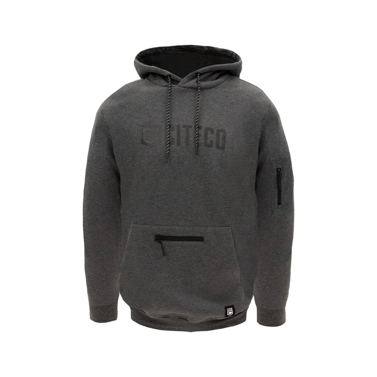 Citeco Charcoal Marle Hoodie 2XL - Men's Work Hoodie - UPF 50+ Protection - Multiple Pockets