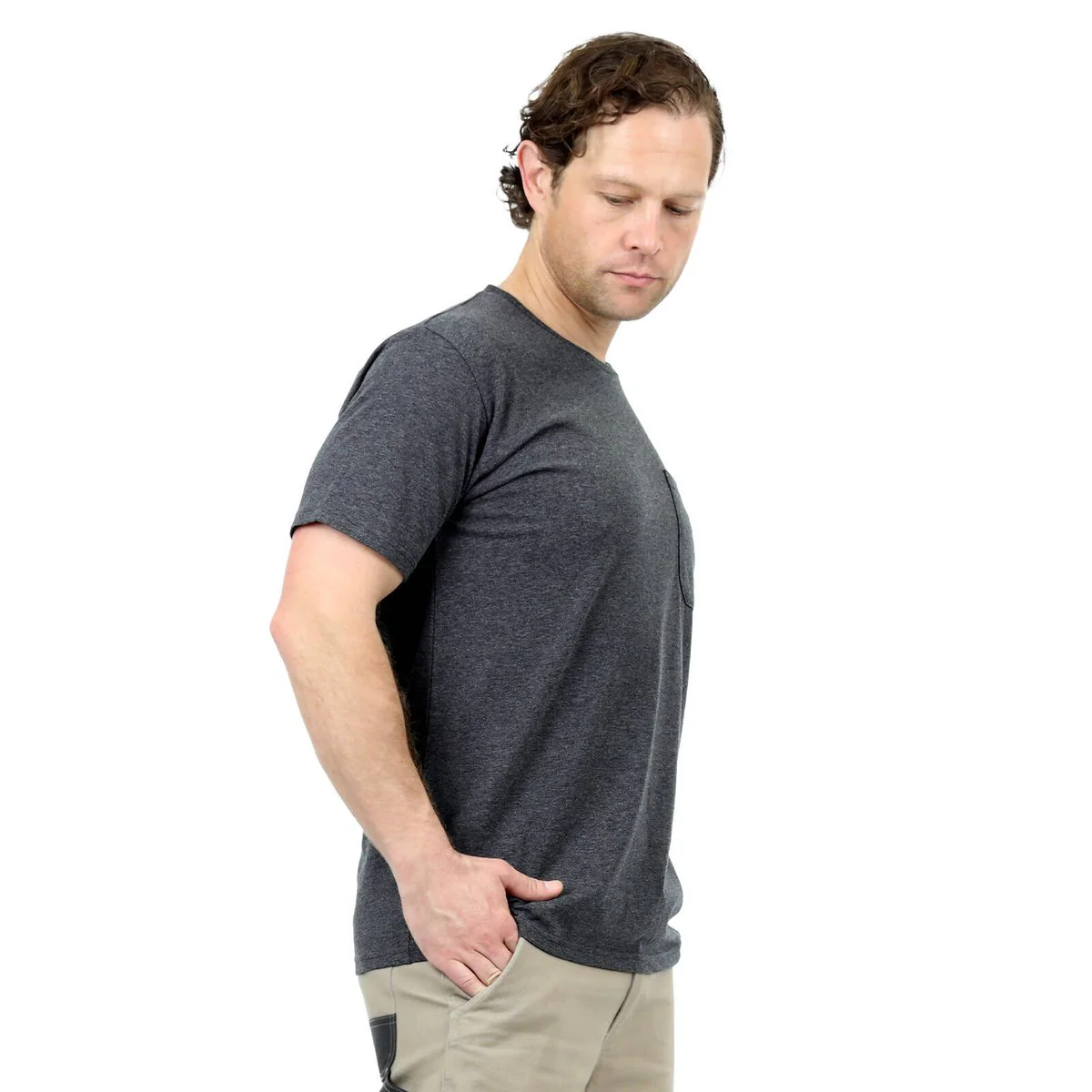 Citeco Charcoal Marle Tee 2XL - Men's T-Shirt - UPF 50+ Protection - Comfort - Image 4