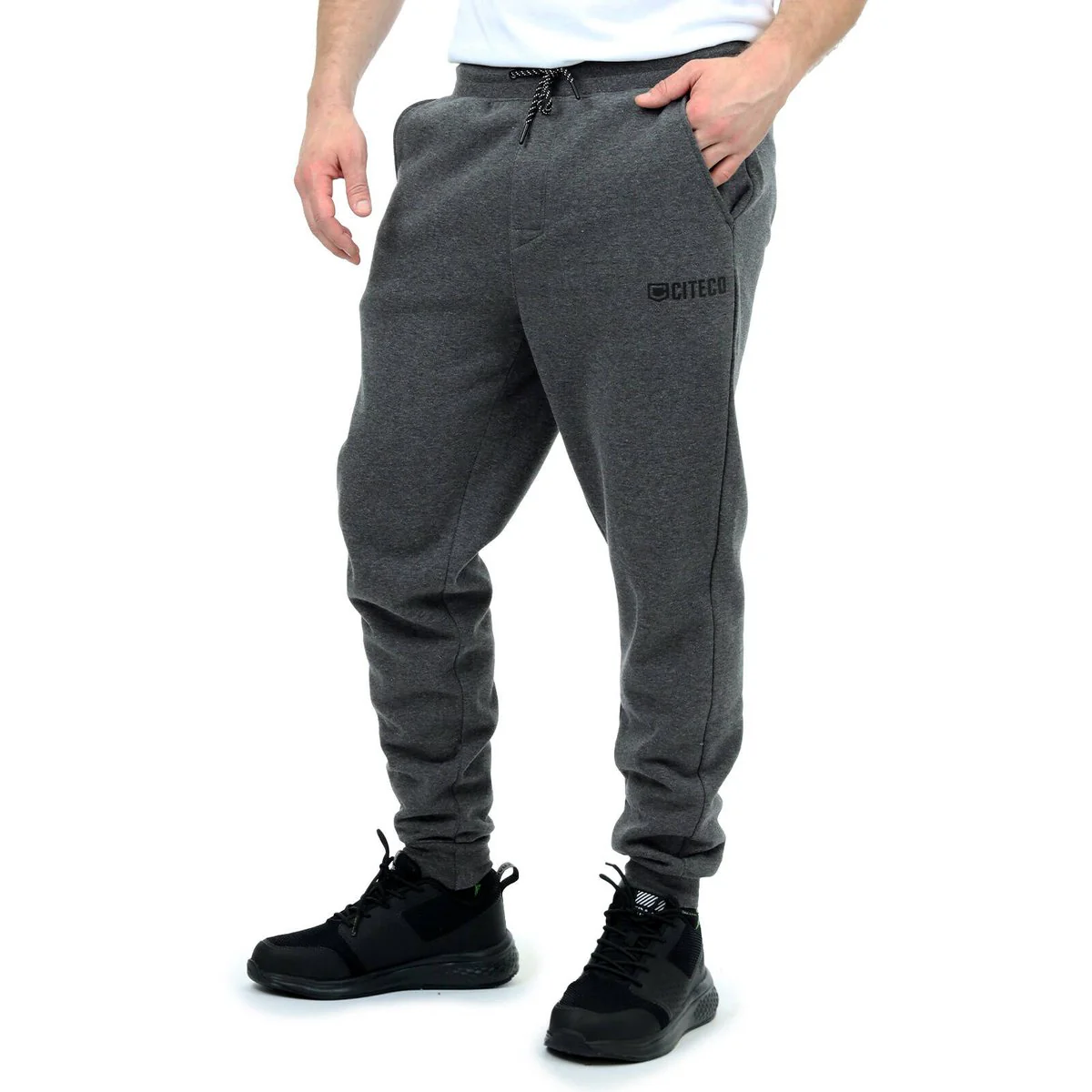 Citeco Charcoal Marle Trackpant Medium - Soft Fleece - UPF 50+ Protection - Image 4