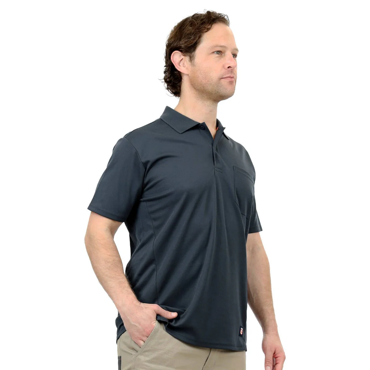 Citeco Grey Dry Fit Short Sleeve Polo - Large - Lightweight - Breathable - Image 4