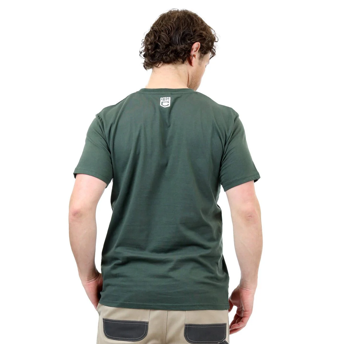 Citeco Khaki Tee Small - Men's T-Shirt - UPF 50+ Protection - Soft Cotton/Polyester - Image 4