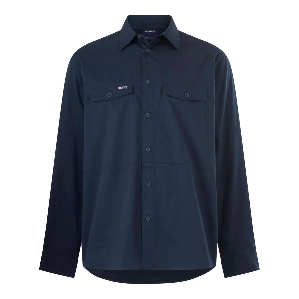 Citeco Long Sleeve Shirt 3XL - Navy - UPF 50+ Sun Protection - Breathable Cotton