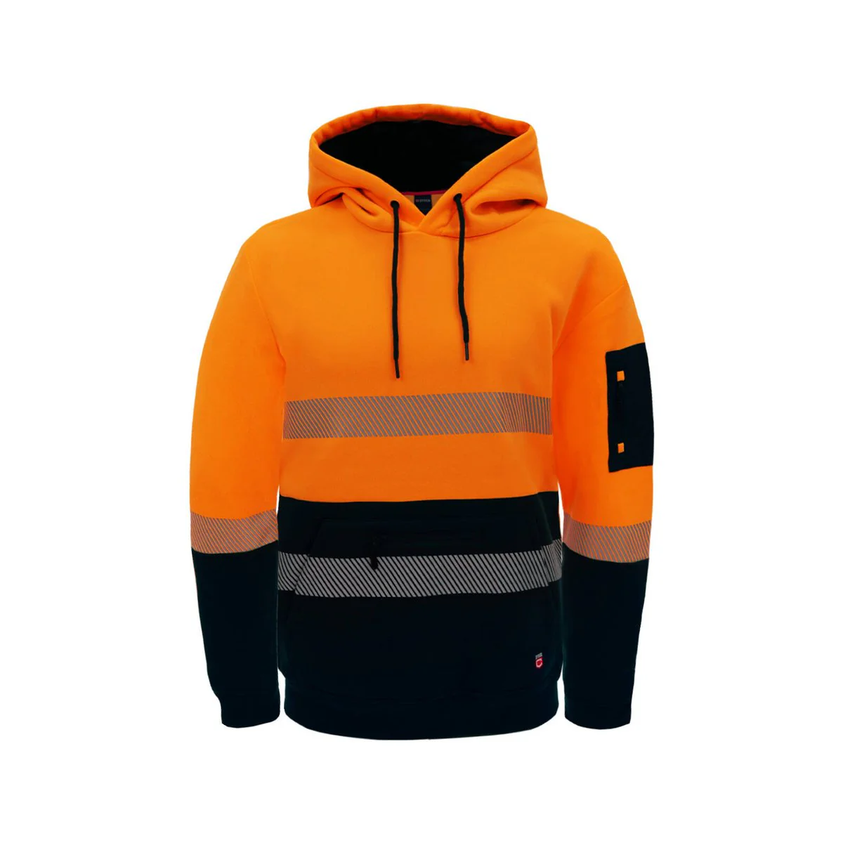 Citeco Orange Hi Vis Taped Hoodie - XL - Reflective Tape - UPF 50+