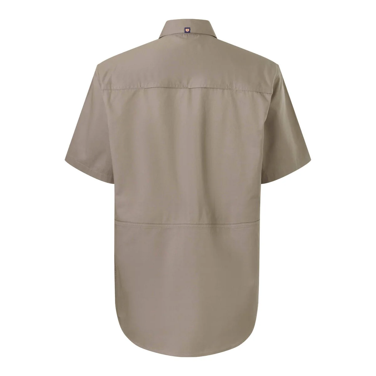Citeco Short Sleeve Shirt Size S - Khaki - Lightweight Cotton - UPF 50+ - Image 3