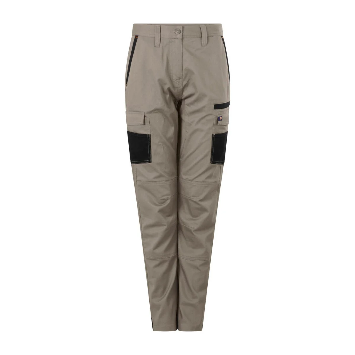 Citeco Size 10 Womens Cargo Pant - Khaki - Cotton Stretch - UPF 50+