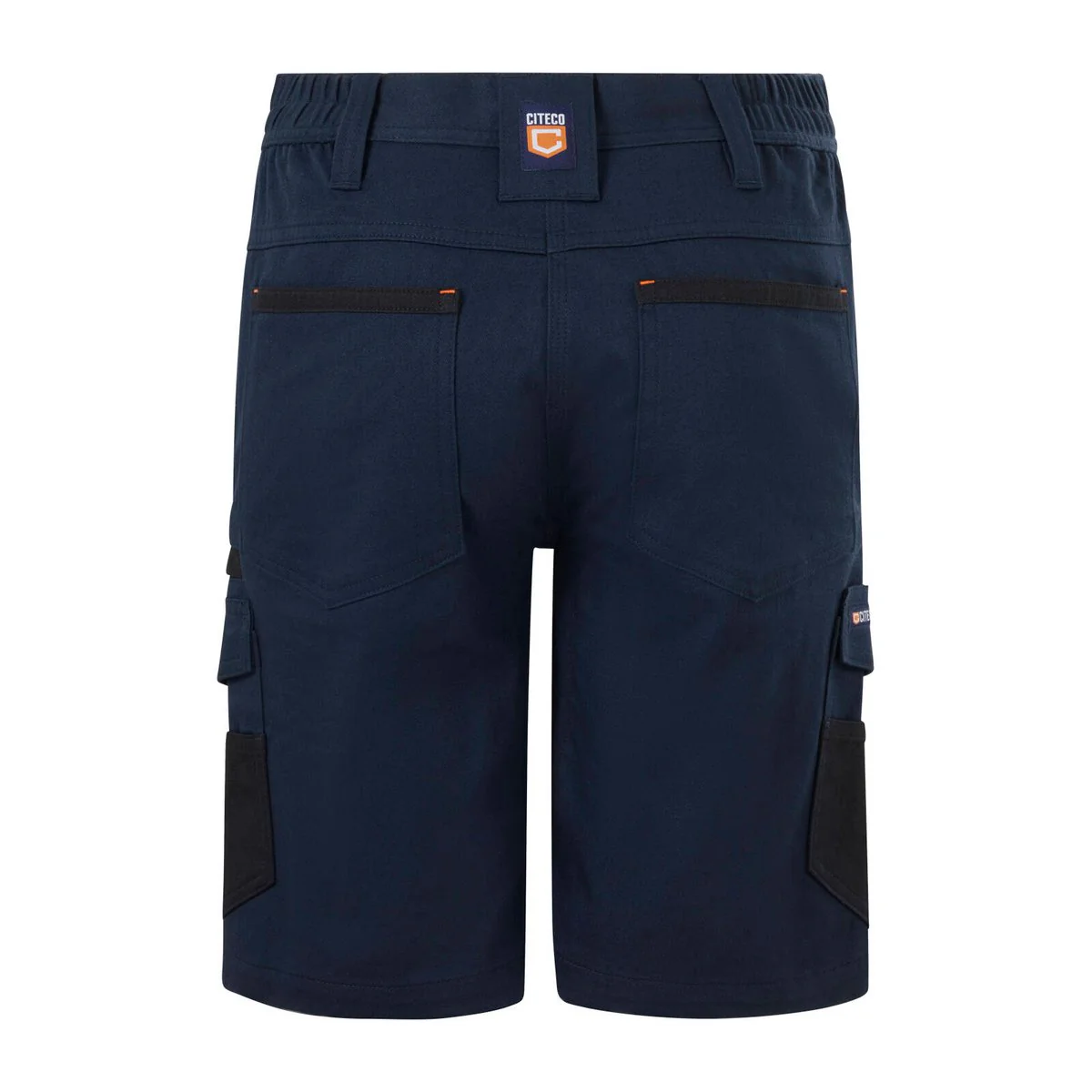 Citeco Size 10 Womens Mid Shorts - Cotton Stretch - Navy - UPF 50+ - Image 3