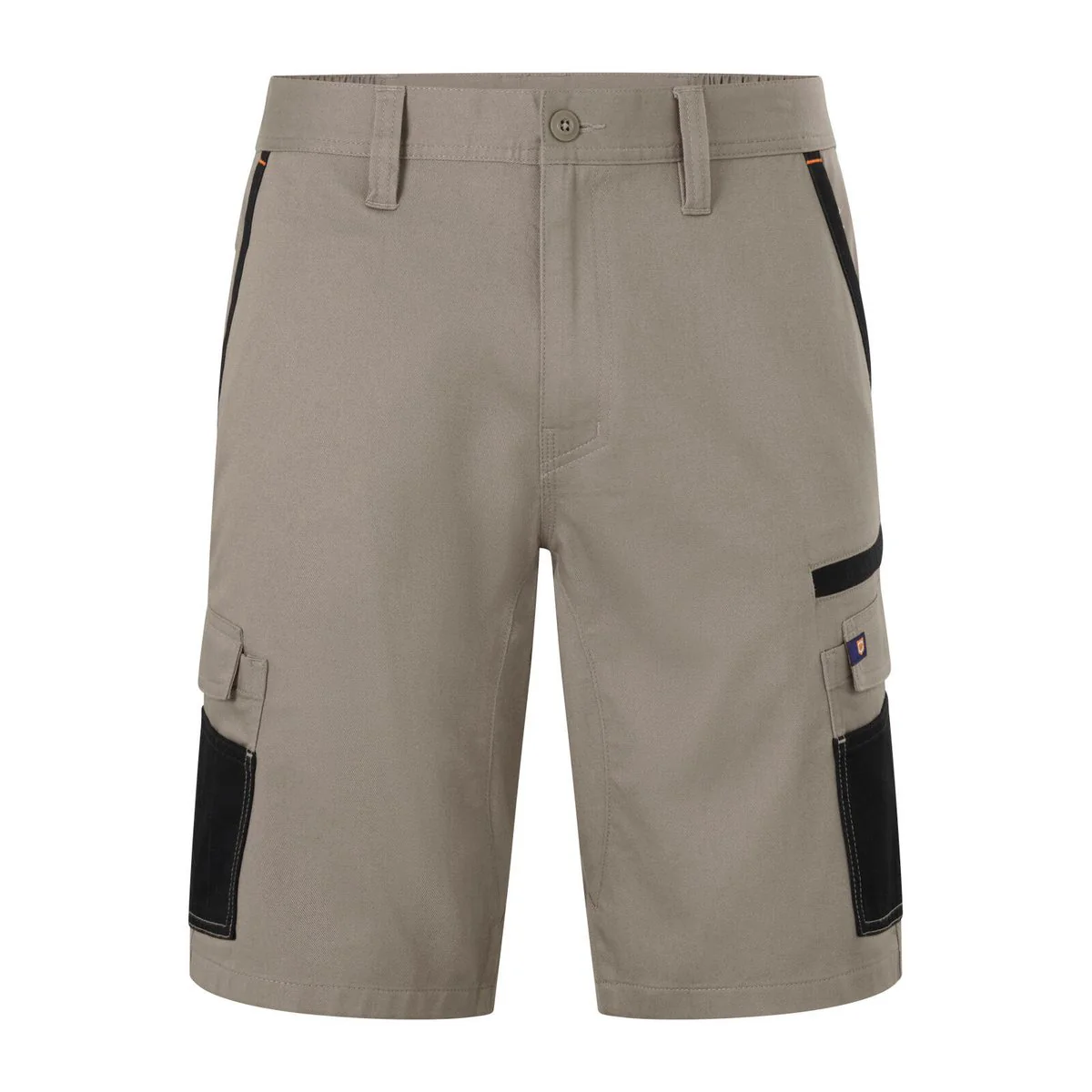 Citeco Size 102r Khaki Mid Shorts Cotton Stretch Cargo - 1 Pair - UPF 50+ Sun Protection