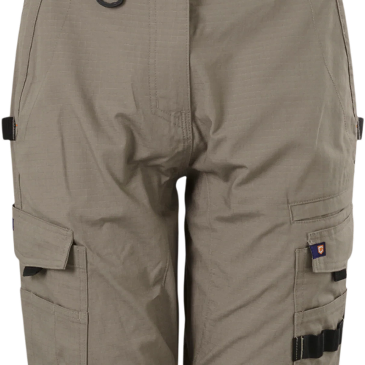 Citeco Size 12 Womens Cuffed Cargo Ripstop Pant - Khaki - Durable, Functional