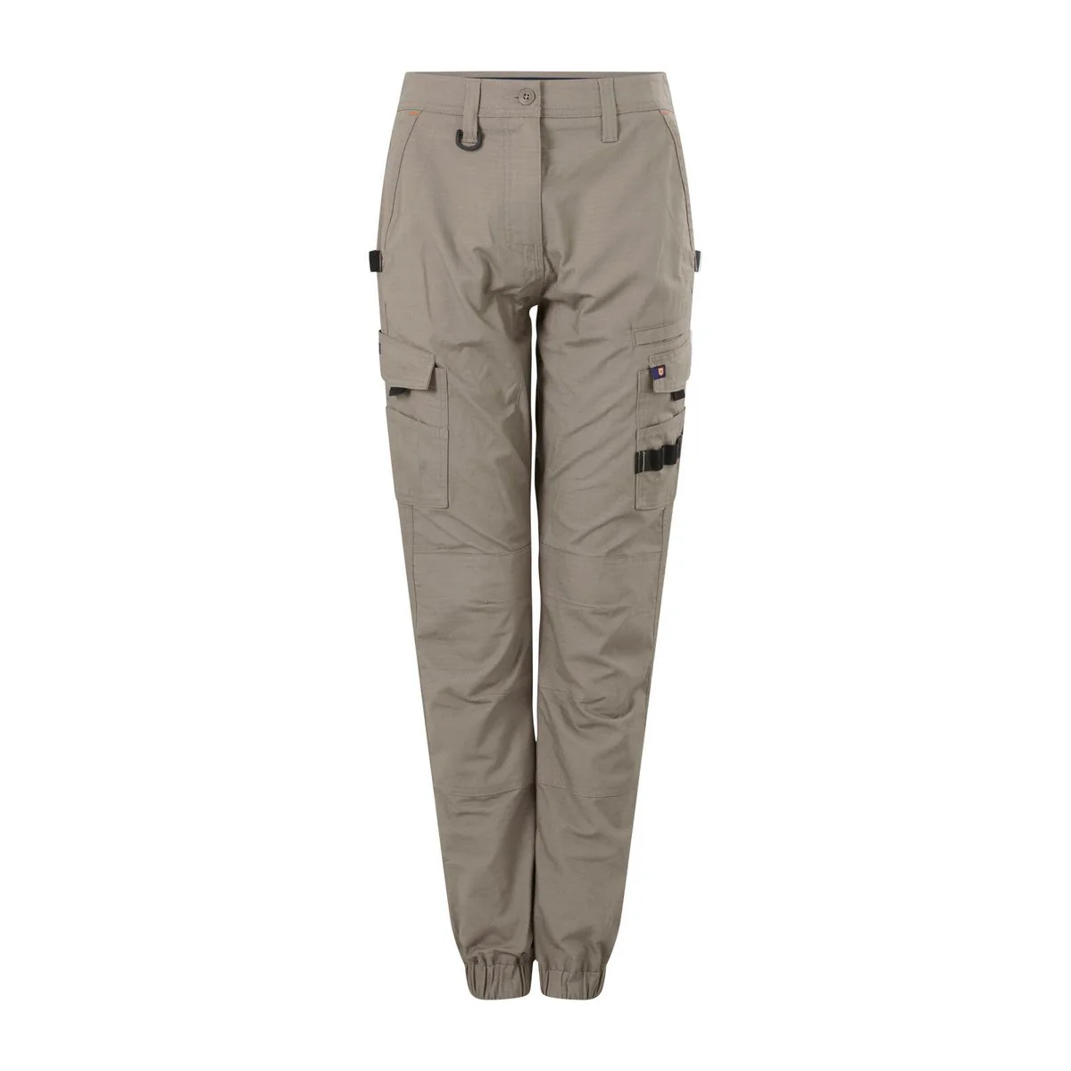 Citeco Size 14 Womens Cuffed Cargo Ripstop Pant - Khaki - UPF 50+ Protection