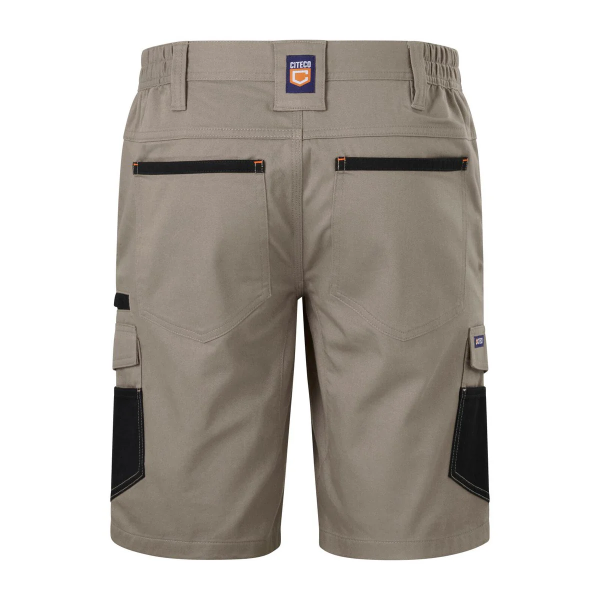 Citeco Size 97r Khaki Mid Shorts Cotton Stretch Cargo - Durable - UPF 50+ - Image 3