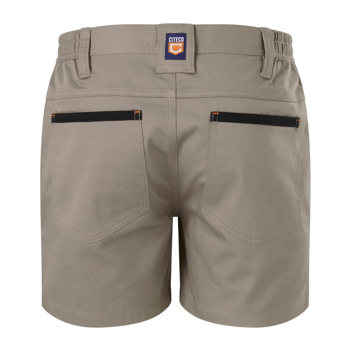 Citeco Size 97r Khaki Short Shorts - Cotton Stretch - Slim Fit - UPF 50+ - Image 3