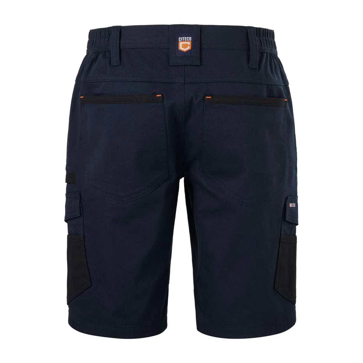 Citeco Size 97r Navy Mid Shorts Cotton Stretch Cargo - UPF 50+ Protection - Adjustable Waistband - Multiple Pockets - Image 3