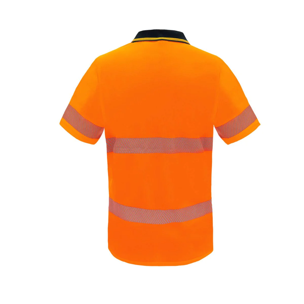 Citeco Womens Hi Vis Short Sleeve Polo 14 - Orange - Reflective Tape - Lightweight - Image 2
