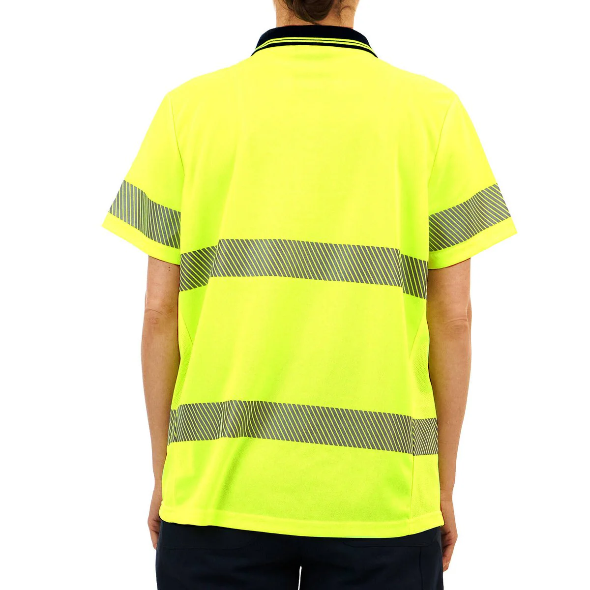 Citeco Womens Hi Vis Short Sleeve Polo 8 - Yellow - 100% Polyester - Lightweight - Image 5