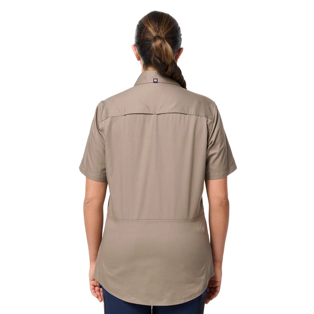 Citeco Womens Short Sleeve Shirt Size 10 - Khaki - UPF 50+ Sun Protection - Image 2