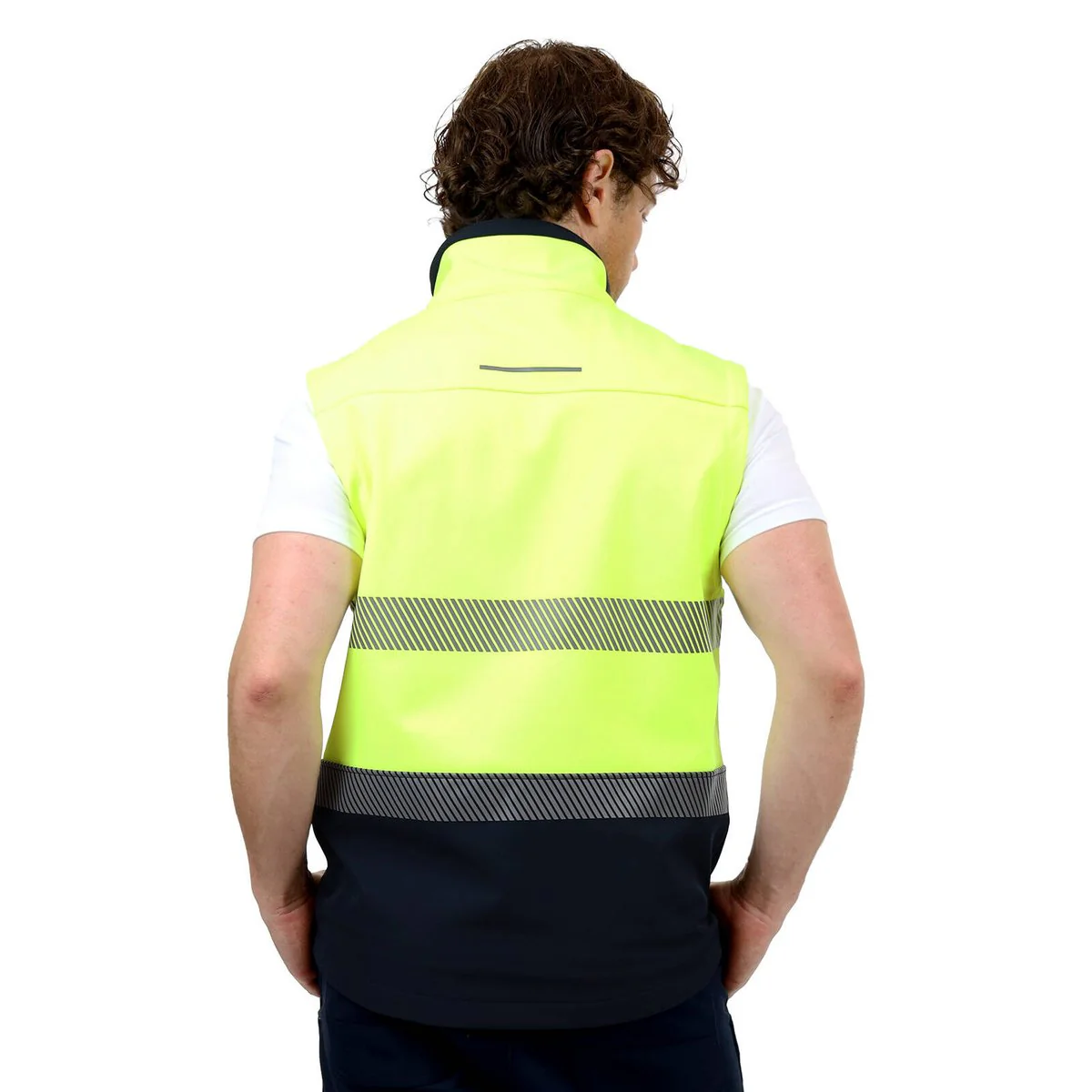 Citeco Yellow Hi Vis Soft Shell Vest - Large - 500mm x 820mm - Warmth & Safety - Image 5