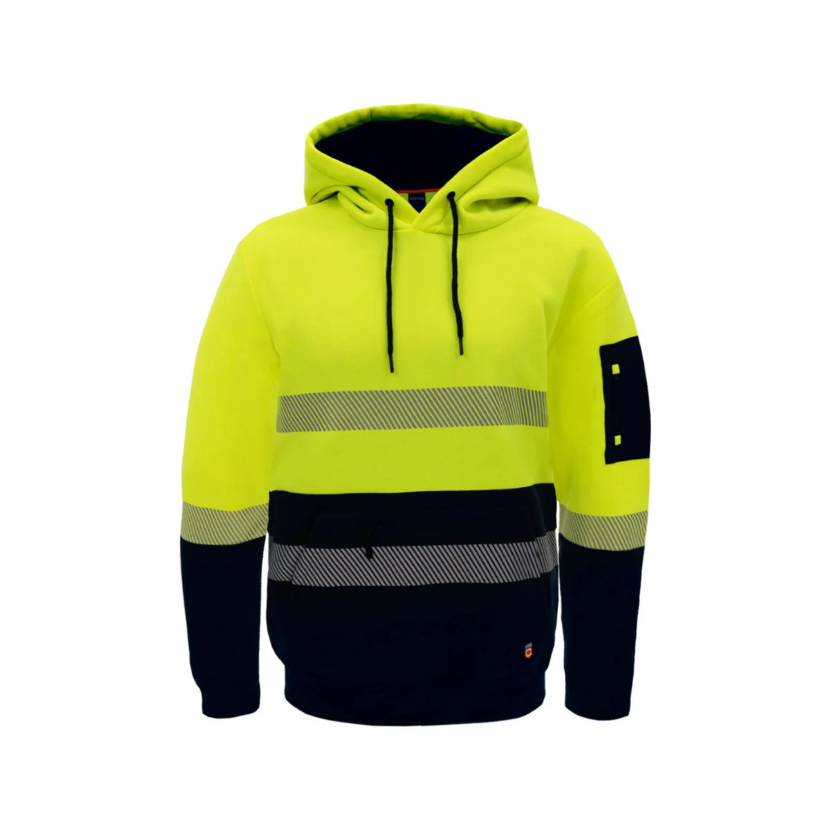 Citeco Yellow Hi Vis Taped Hoodie Medium - UPF 50+ - Reflective Safety