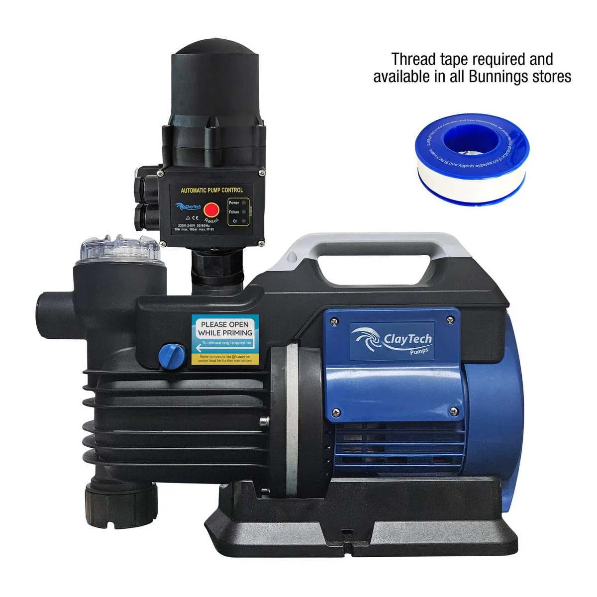 Claytech Ecoboost 3 Constant Pressure Pump - 3800L/Hr - Self-Priming - 43m Max Head - Image 2