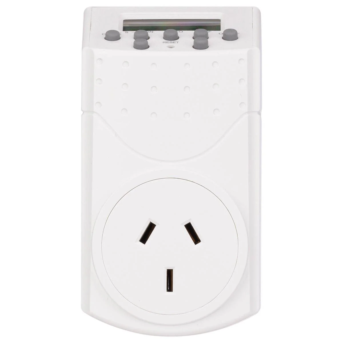Click 24 Hour 7 Day Digital Timer - Programmable - Rechargeable Backup - 55mm x 100mm x 70mm