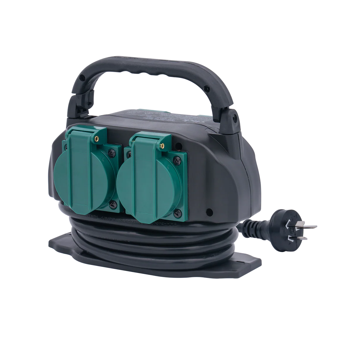 Click 4 Outlet Garden Socket with Handle - 4 x 10A - IP55 Protection - 1.5m Cable