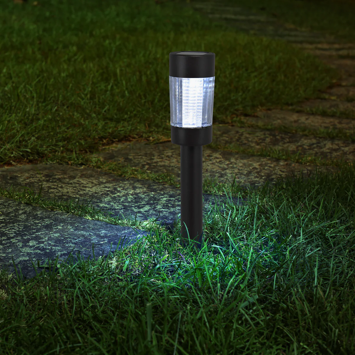 Click Canyon Solar LED Pathway Light - 62mm - Stainless Steel - Outdoor Use - Image 2