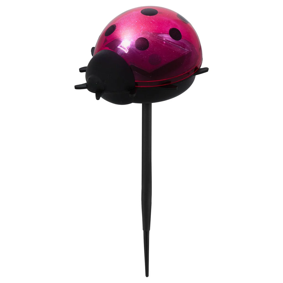 Click Solar Path Light Ladybug - Solar Powered Outdoor Lighting - 60mm x 140mm - Red - Image 2