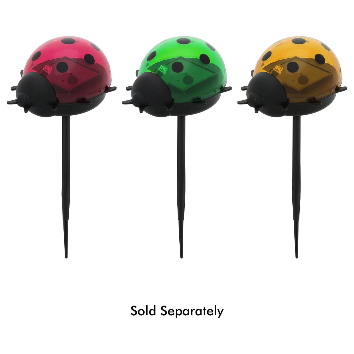 Click Solar Path Light Ladybug - Solar Powered Outdoor Lighting - 60mm x 140mm - Red - Image 3