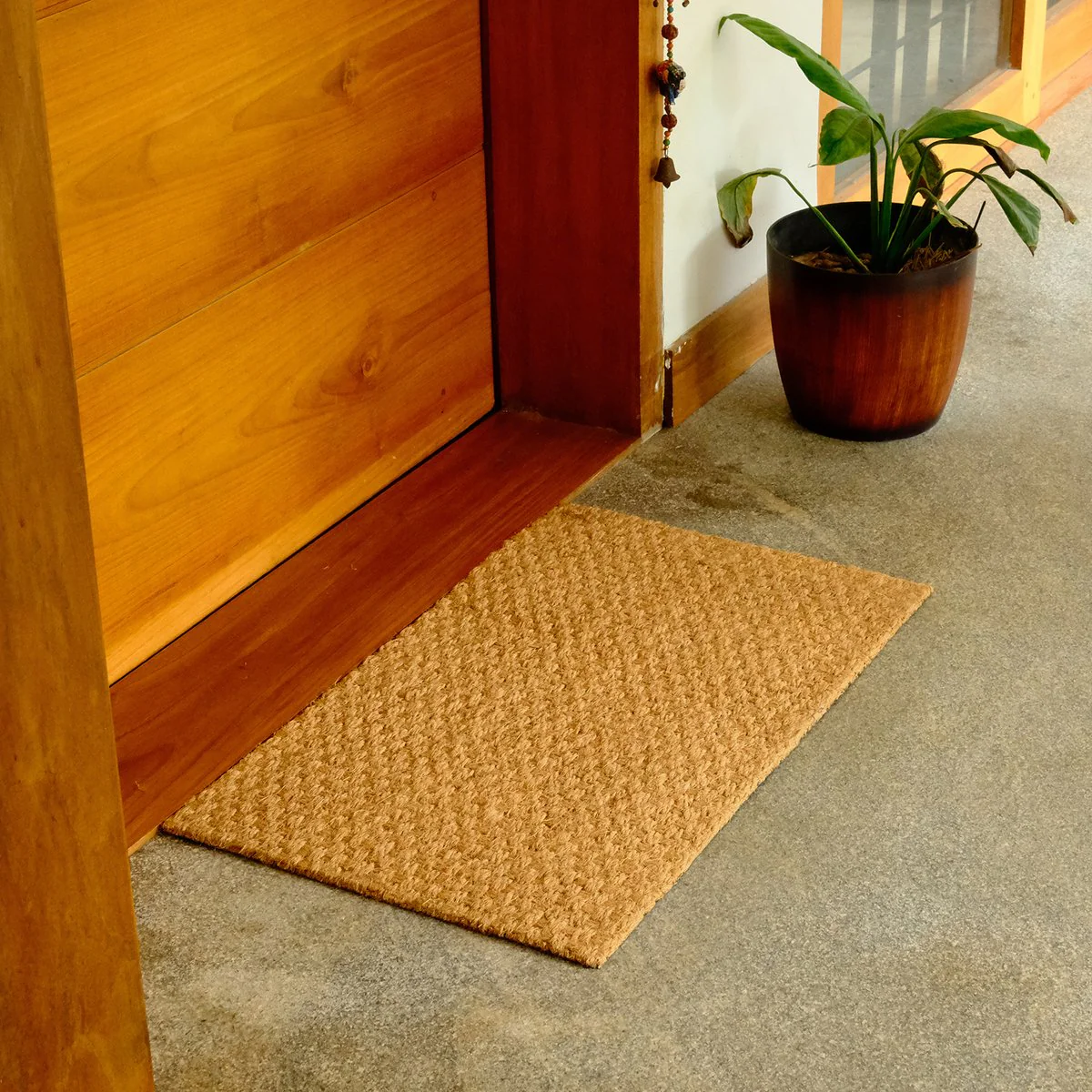 Coir Outdoor Mat - 45 x 75cm - Flat Weave - Non-Slip - Durable - Eco-Friendly - Image 2