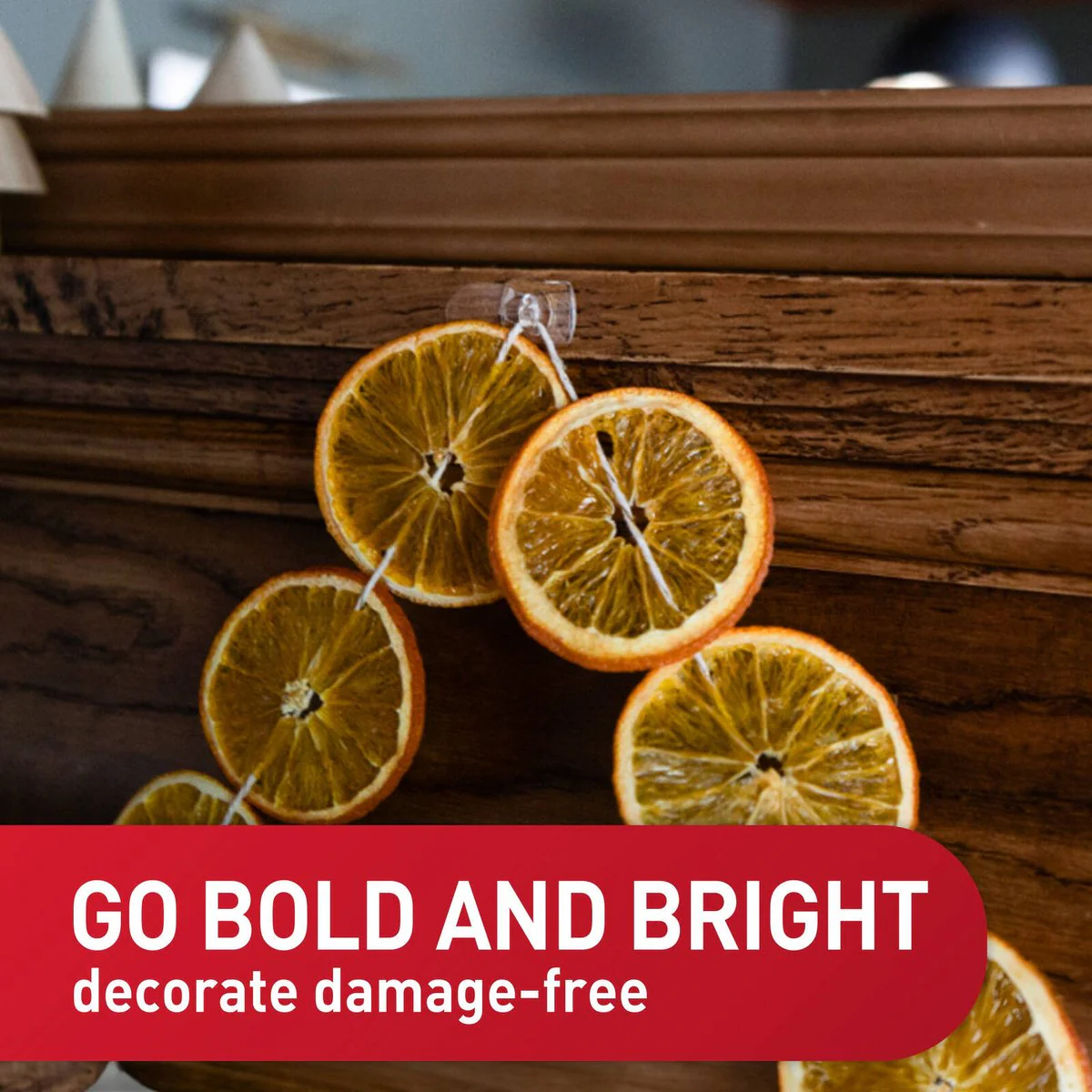 Command Clear Decorating Clip Mega Pack - 100 Clips - 104 Strips - Clear - Damage-Free Hanging - Image 2