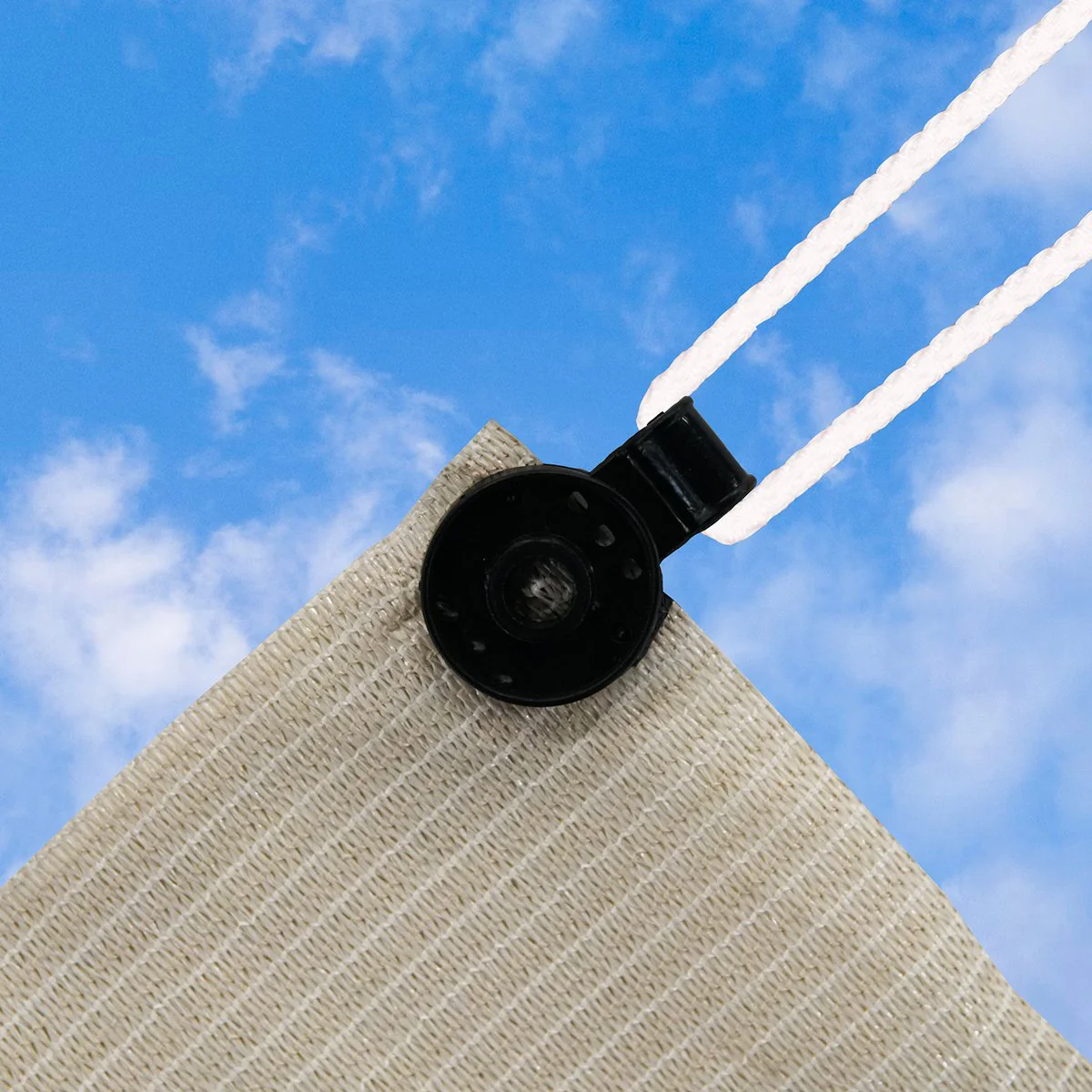 Coolaroo Shade Cloth Round Clips - 12 Pack - 120mm x 12mm - Black - Heavy-Duty - Image 2