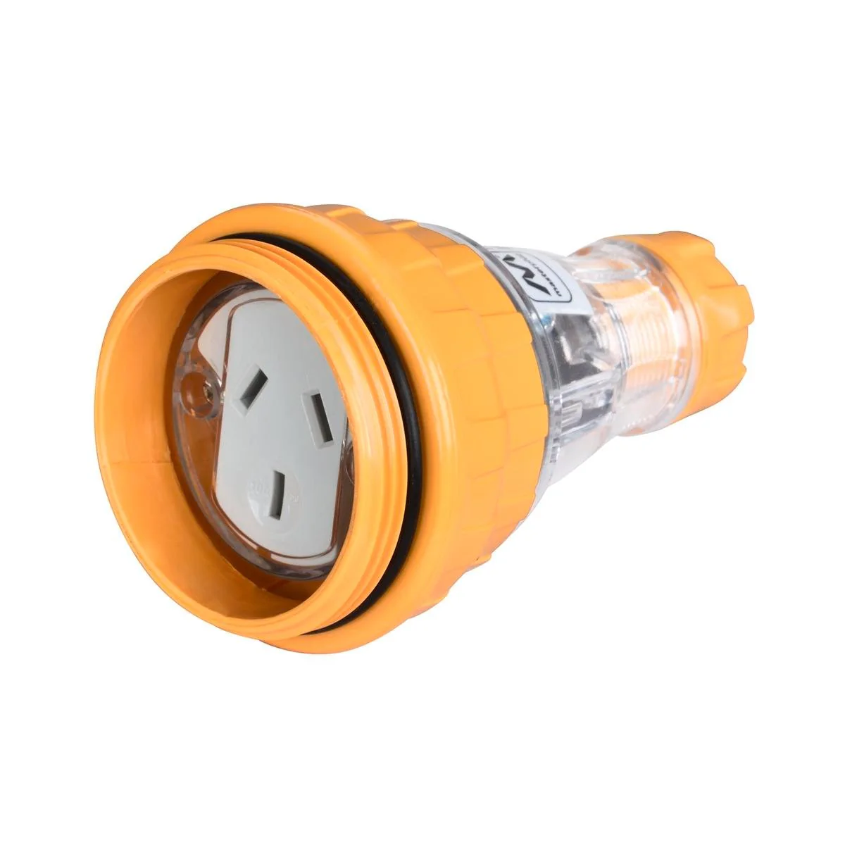CordTech 3 Pin Socket - 64mm x 100mm - PVC - IP66 Rated