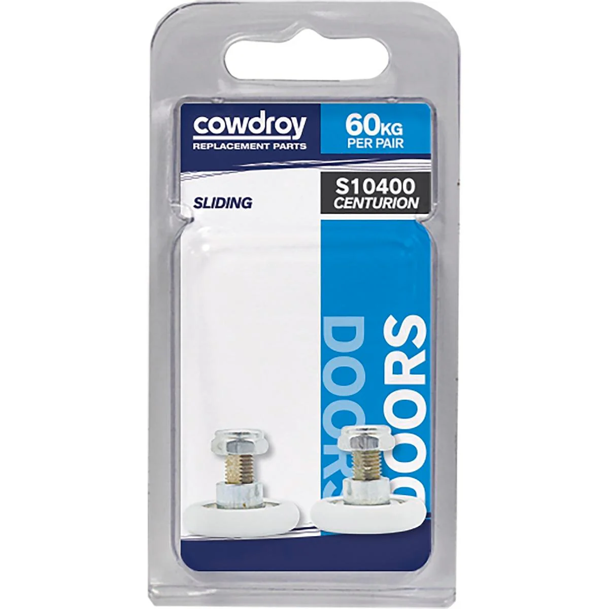 Cowdroy Centurion Wheel - 100mm - Steel and Nylon - Smooth Operation - 2 Pack