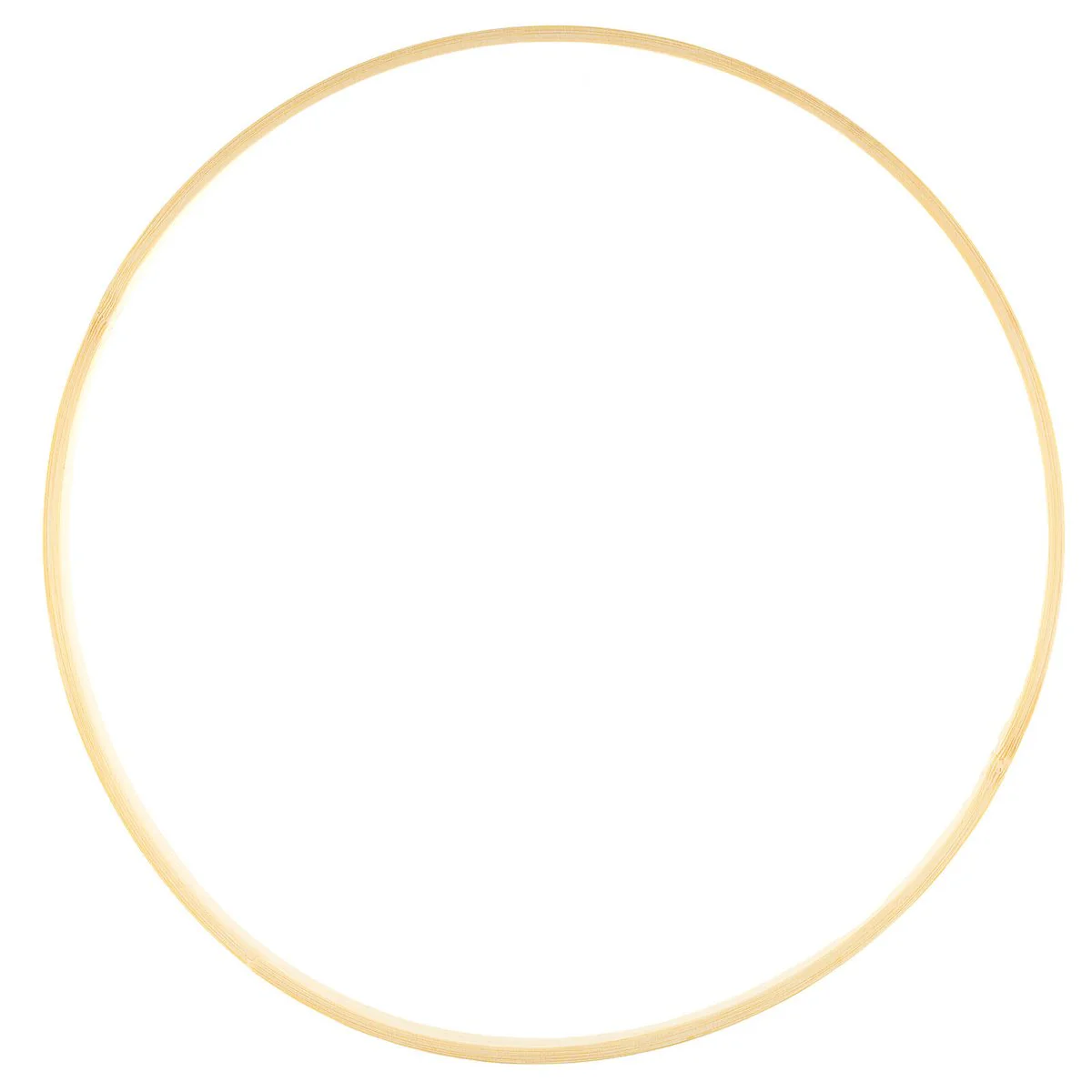 Crafted Bamboo Ring - 10 Inch - 254mm - Versatile for Crafts & Decor - Image 2