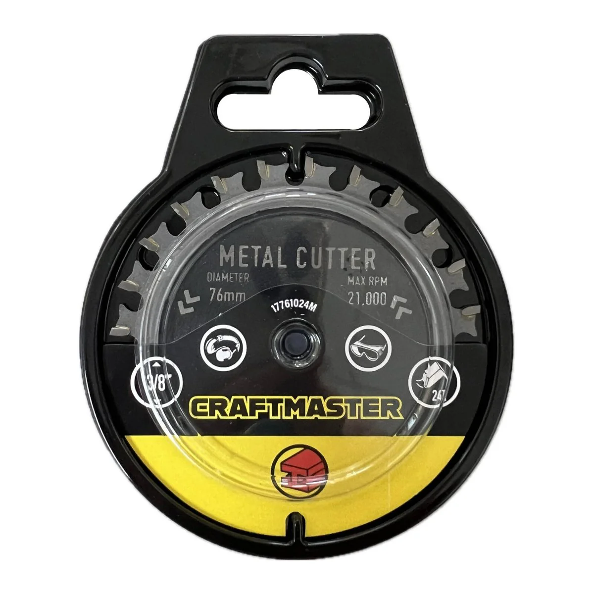 Craftmaster Metal Cutting Blade - 76mm x 24t - Tungsten Carbide Tipped - Fast Cutting Performance