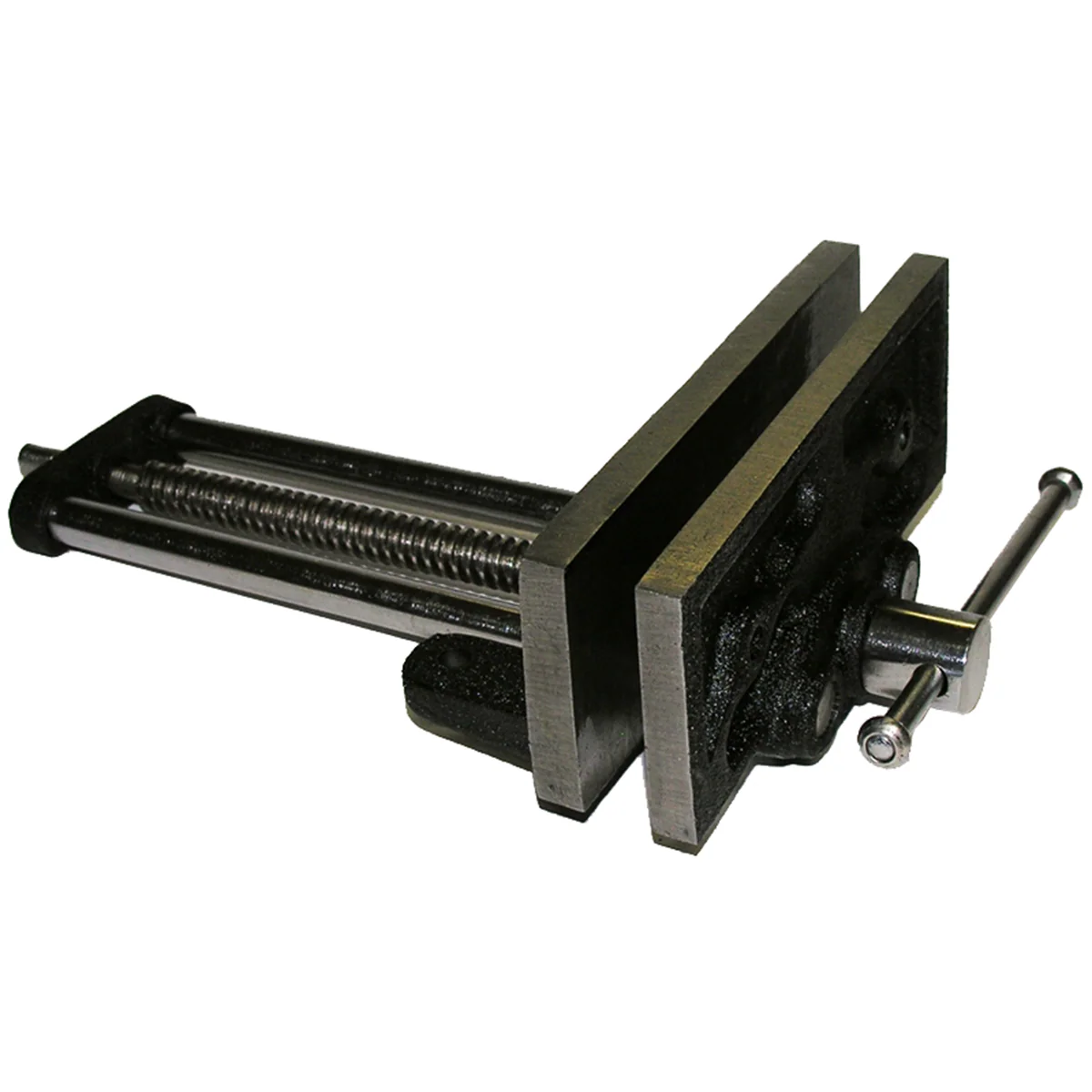 Craftright 175mm Wood Working Vice - Heavy-Duty Cast Iron - Black