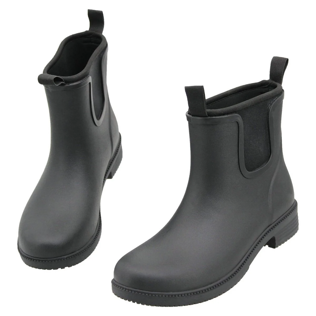 Craftright Black Gumboots Size 8 - Water-Resistant Neoprene & Rubber - Slip-Resistant - Image 4