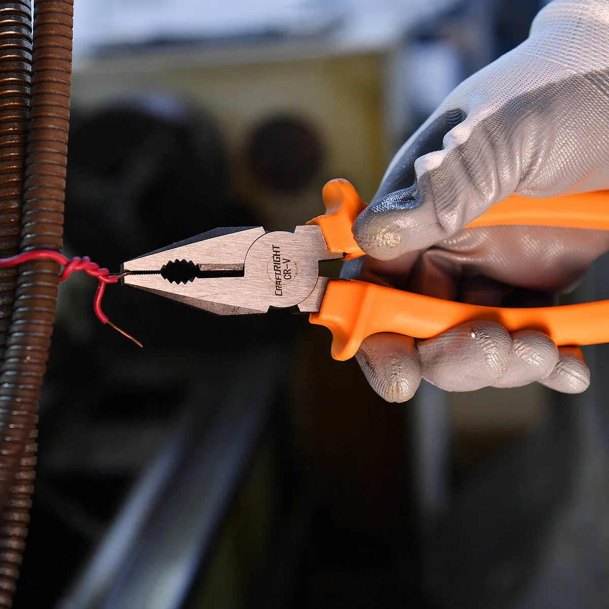 Craftright 200mm Combination Plier - CR-V Steel - Orange - Model CR8000 - Image 2