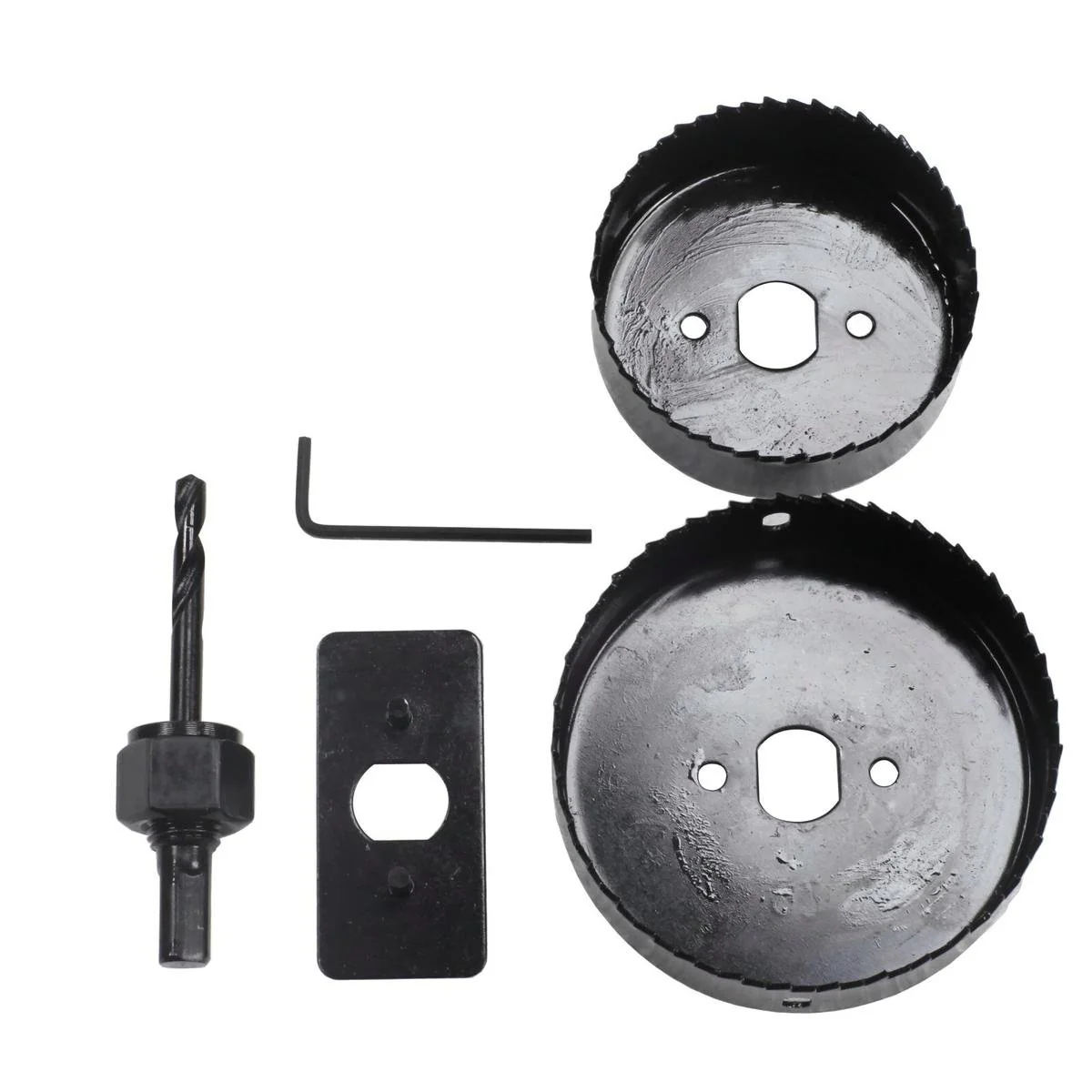 Craftright 5 Piece Downlight Holesaw Set - 70mm 72mm 90mm 92mm - Black