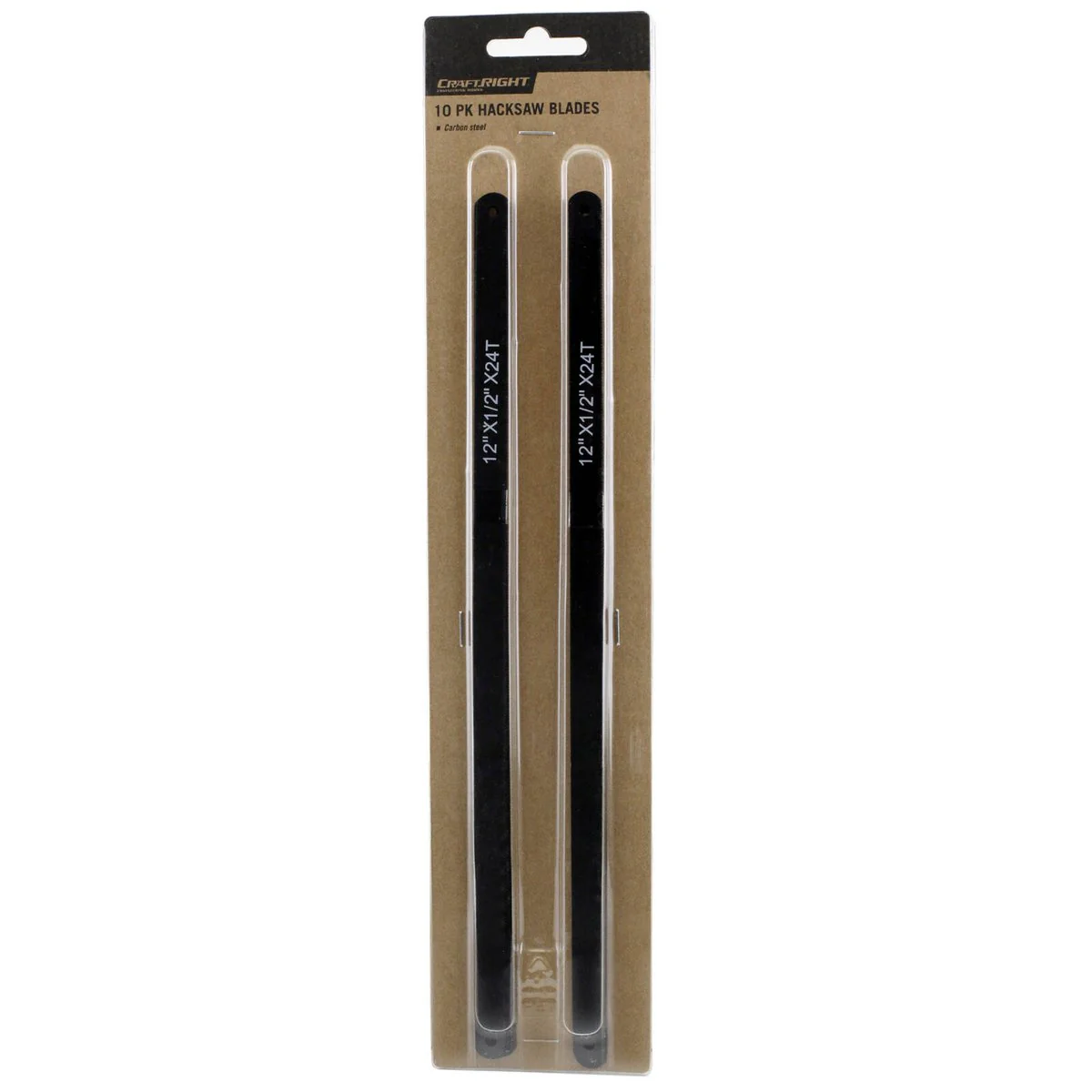 Craftright Hacksaw Blades 10 Pack - 305mm - 24 TPI - Carbon Steel