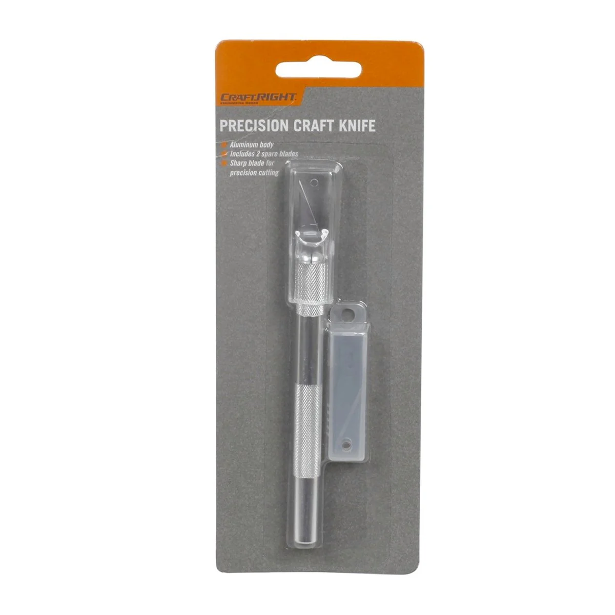 Craftright Precision Craft Knife - 185mm - Aluminium - 2 Blades - Image 2