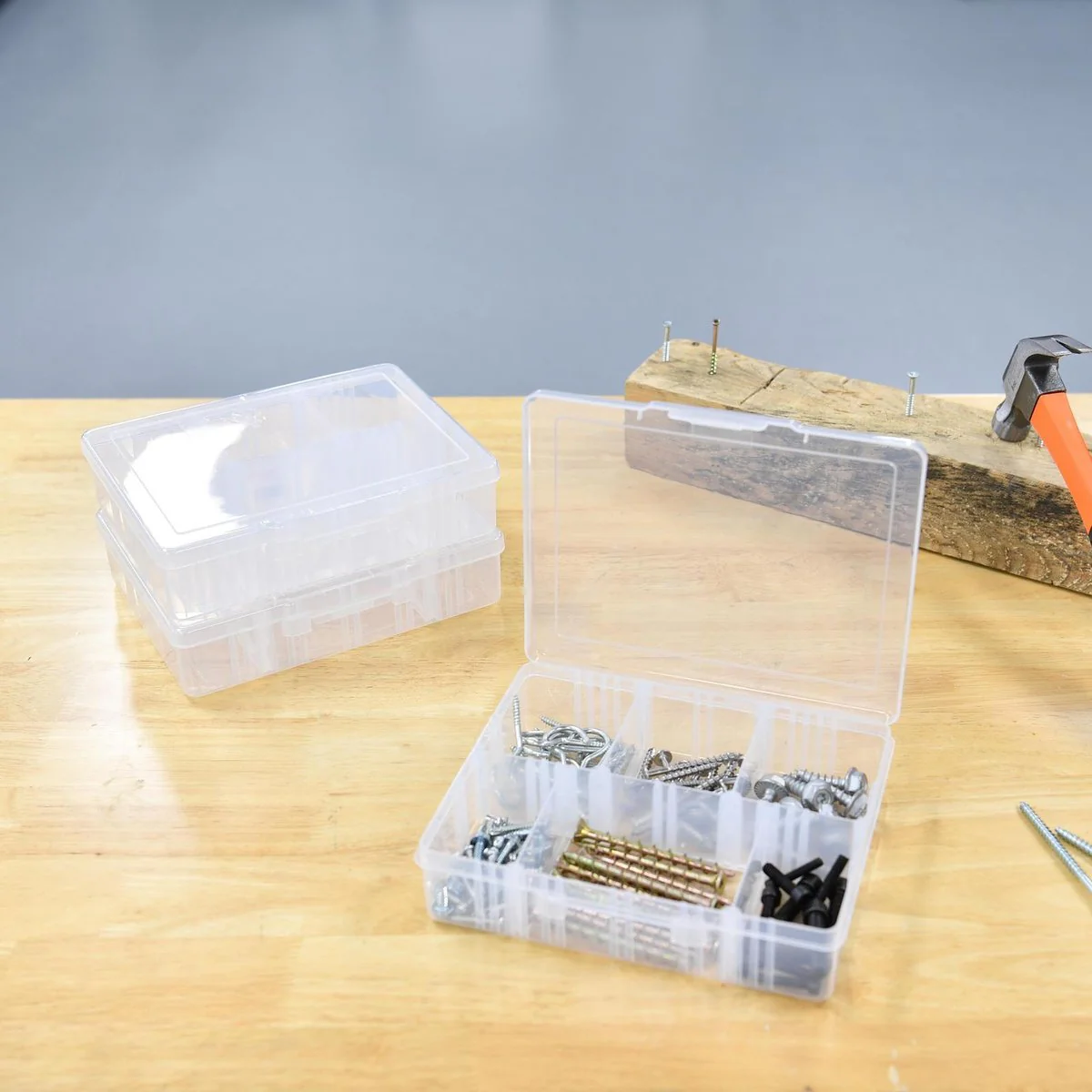 Craftright Storage Box - 6 Compartment - Polypropylene - Translucent - Image 4