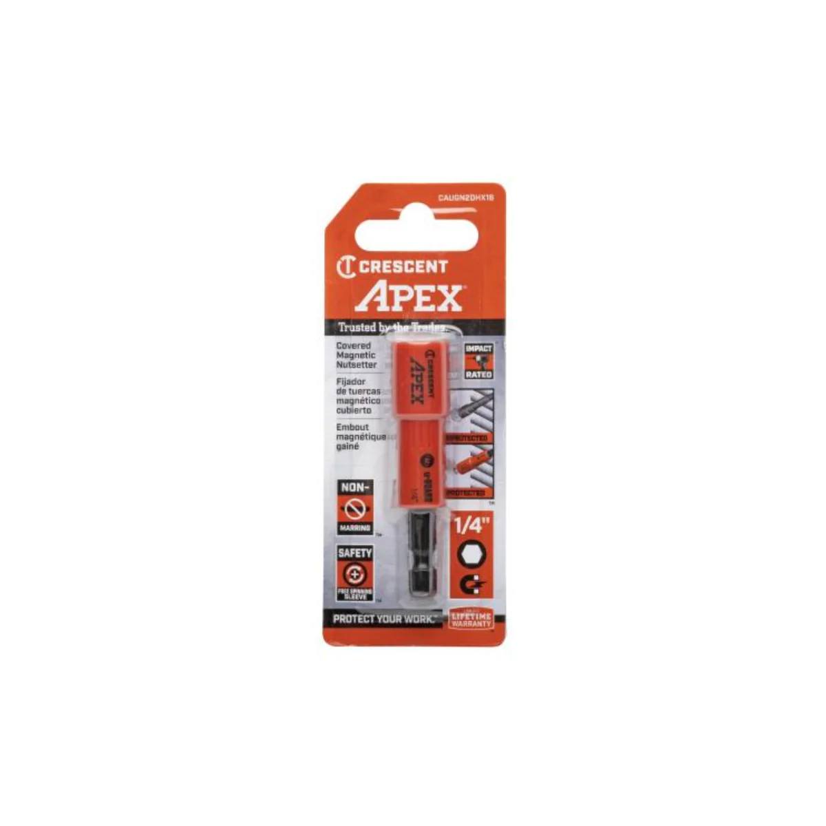Crescent Apex Magnetic Nutsetter - 1/4" - 48mm x 121mm - Durable & Precise - Image 2