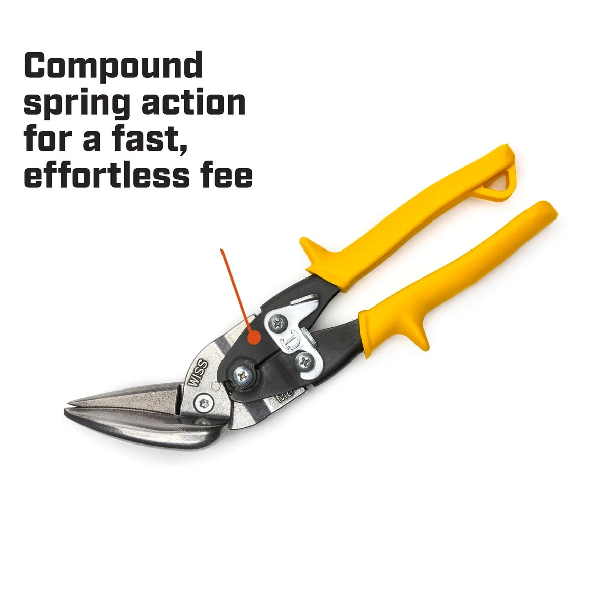 Crescent Wiss Straight Cut Snips - 250mm - Molybdenum Steel - Offset - Image 3