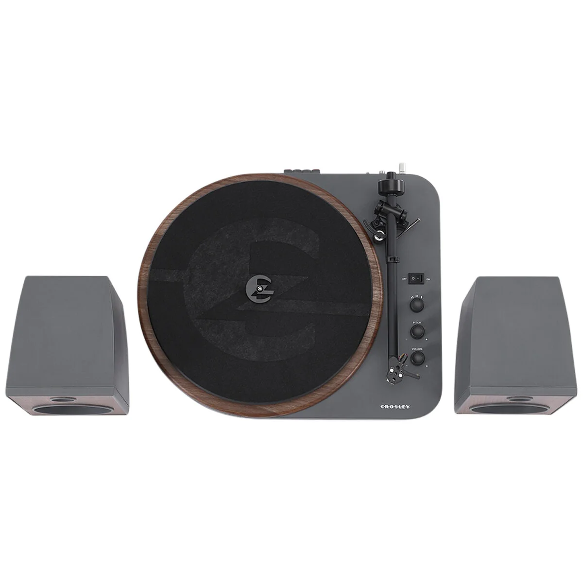 Crosley T160 Shelf System Turntable CRT160A-GY4 Grey Bluetooth - Image 5