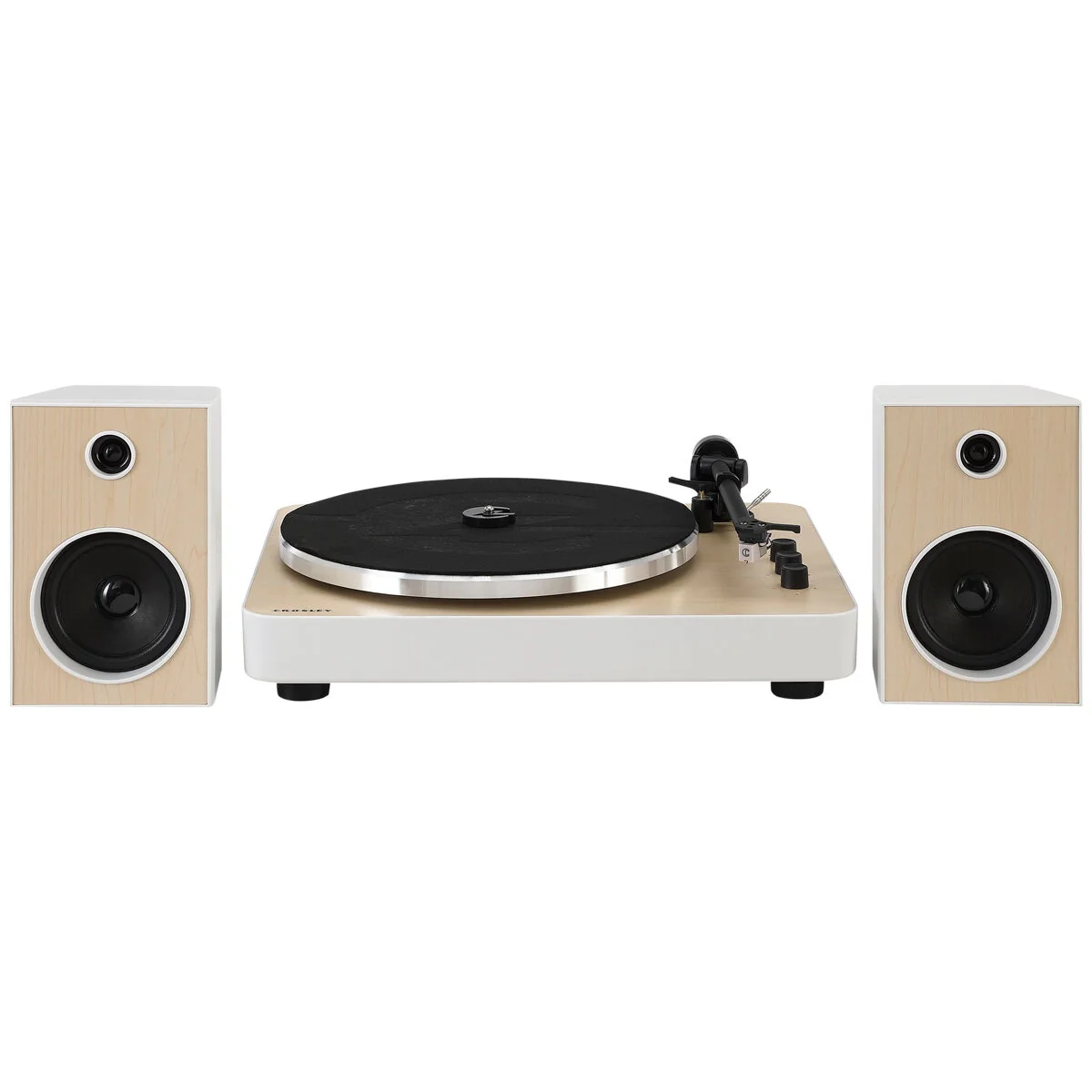 Crosley T170 Turntable Shelf System CRT170A-WH4 White Bluetooth 33/45 RPM